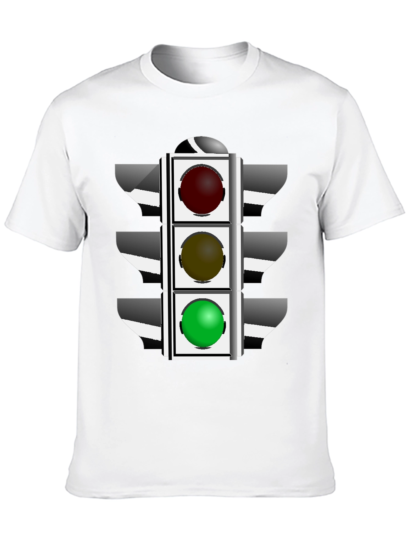 Traffic Light Graphic T-Shirt - Black