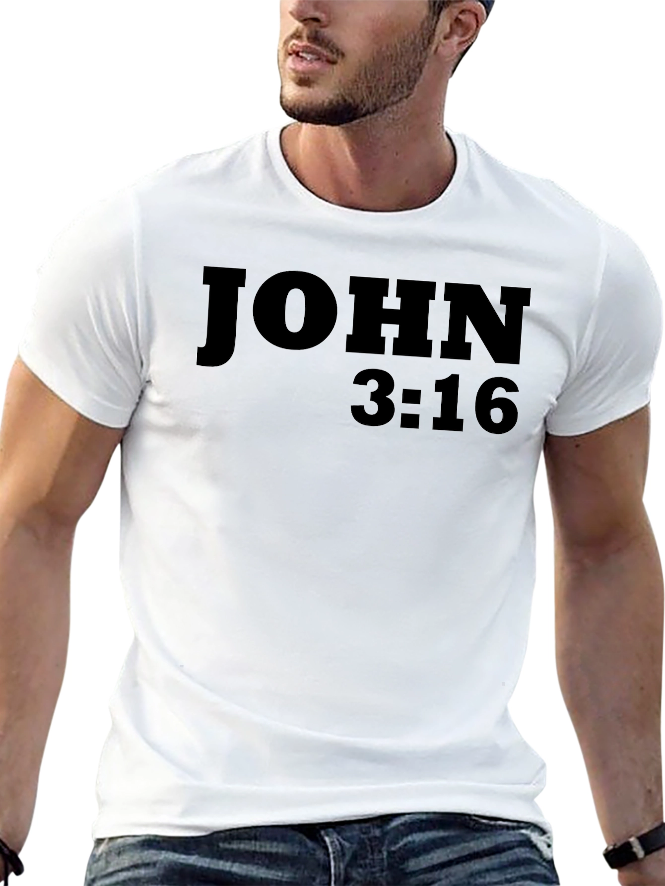 John 3:16 Graphic Tee - Faith Inspired T-Shirt