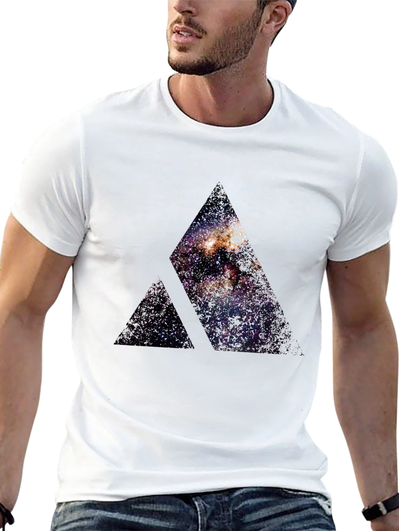 Galaxy Mountain Black T-Shirt