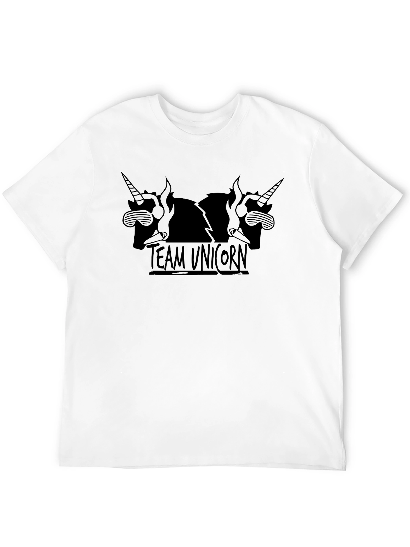 Team Unicorn Graphic T-Shirt - Black