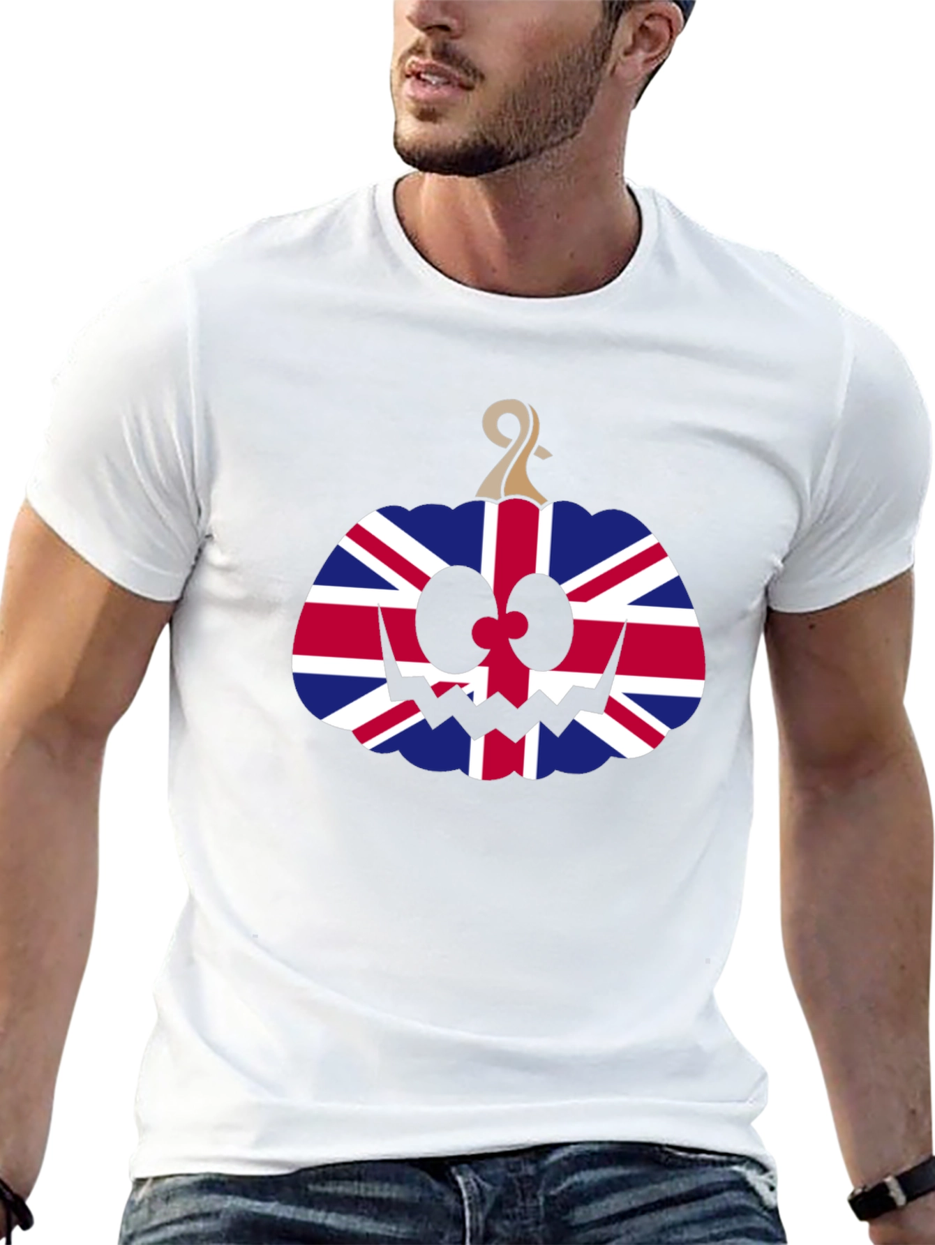 Union Jack Pumpkin Halloween T-Shirt