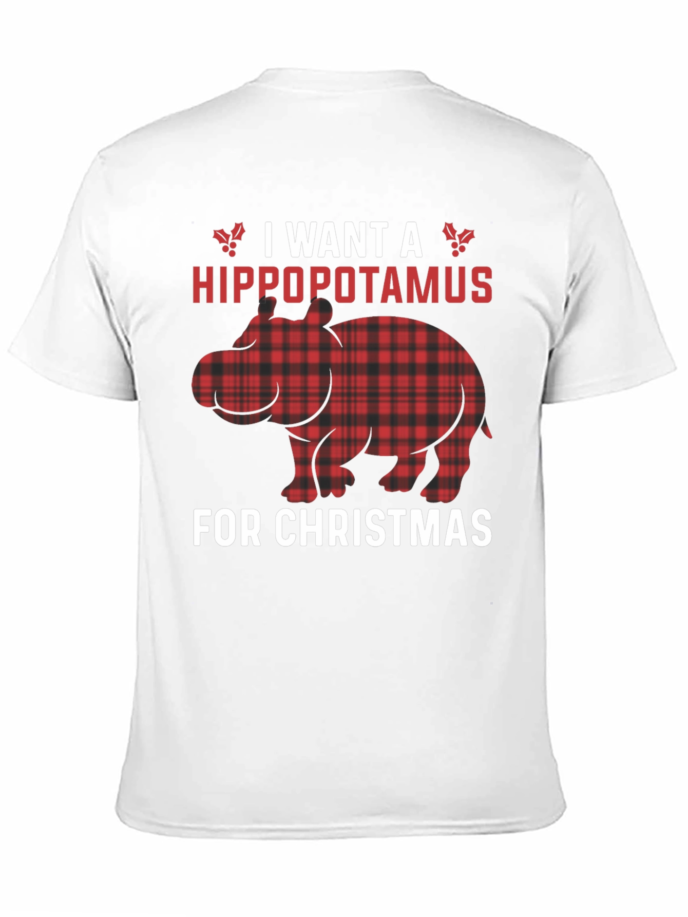 Hippopotamus Christmas T-Shirt