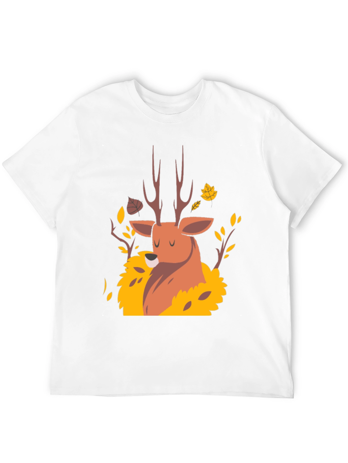 Autumn Deer Graphic Tee - Stylish Fall Design