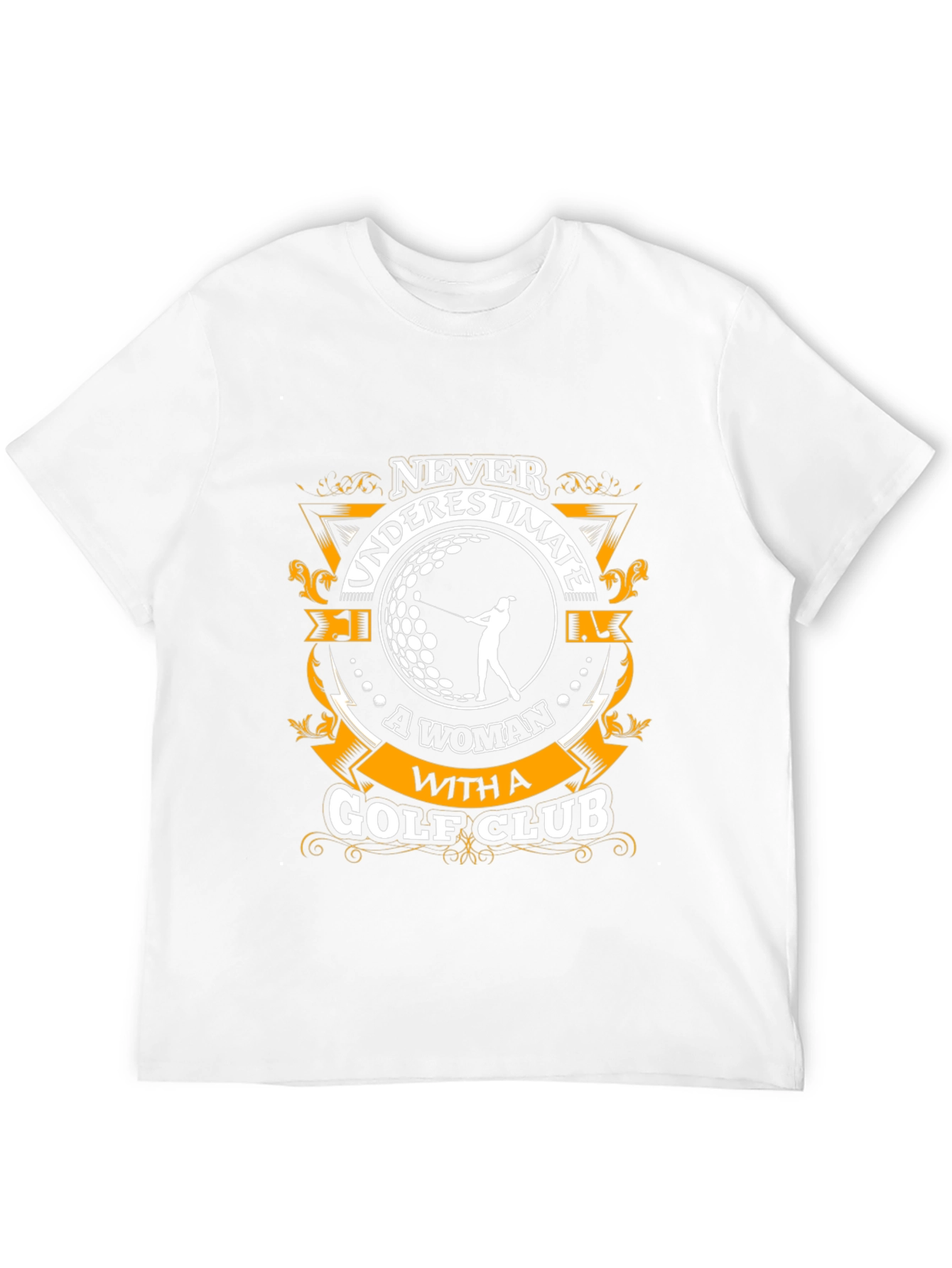 Never Underestimate a Woman Golf Club Graphic Tee