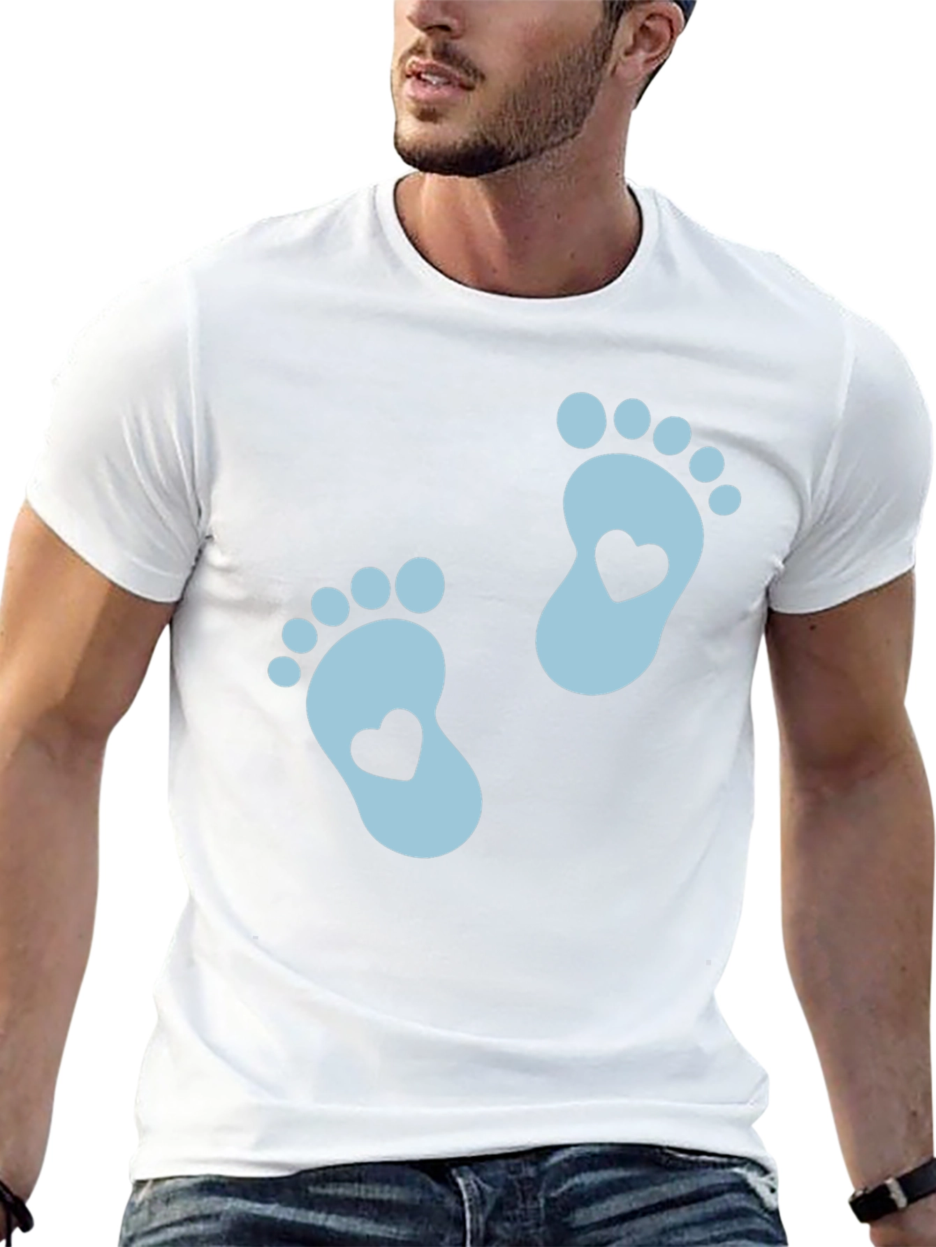 Baby Feet Heartbeat Graphic Tee