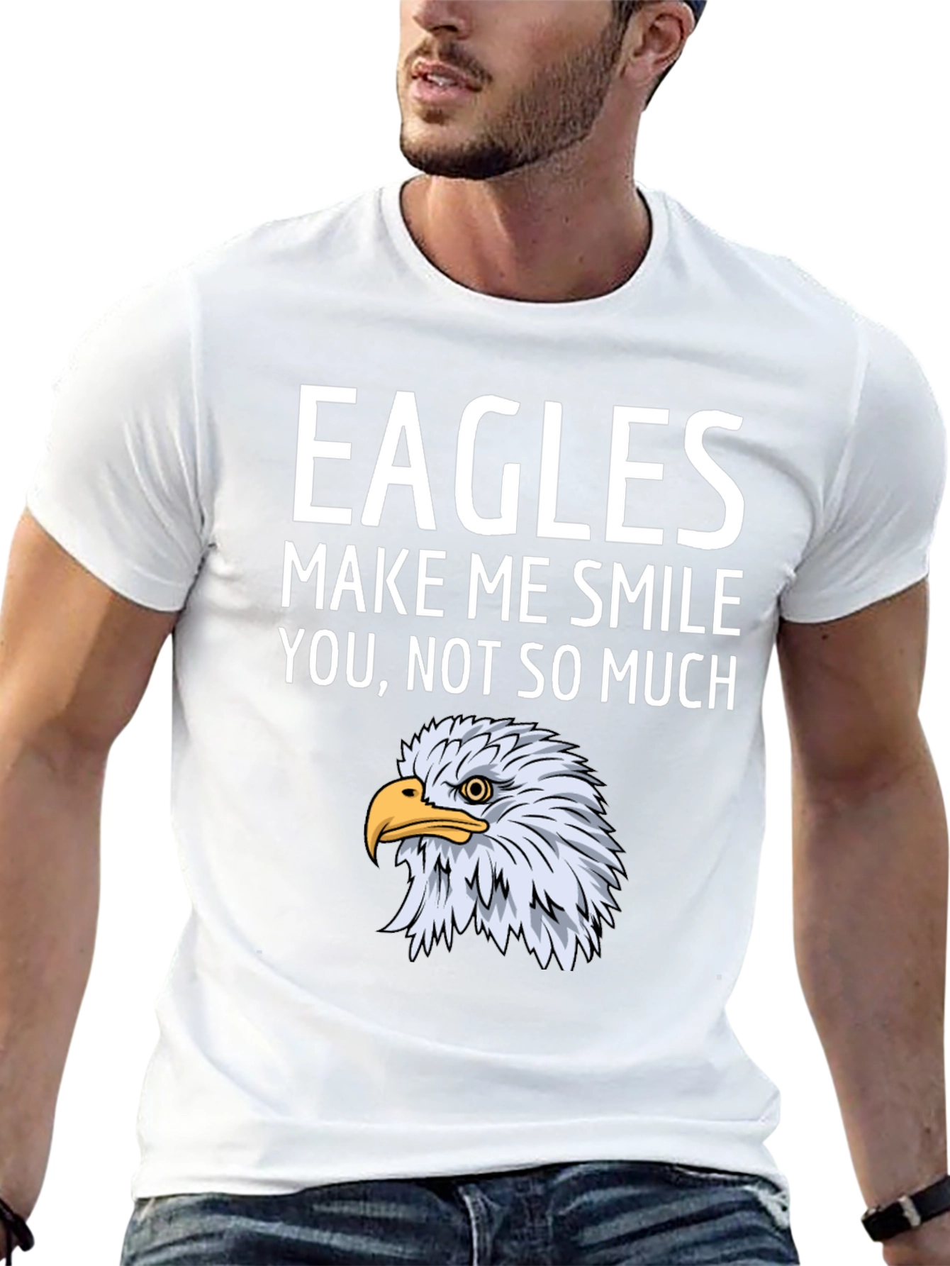 Eagles Graphic Tee: Makes Me Smile T-Shirt