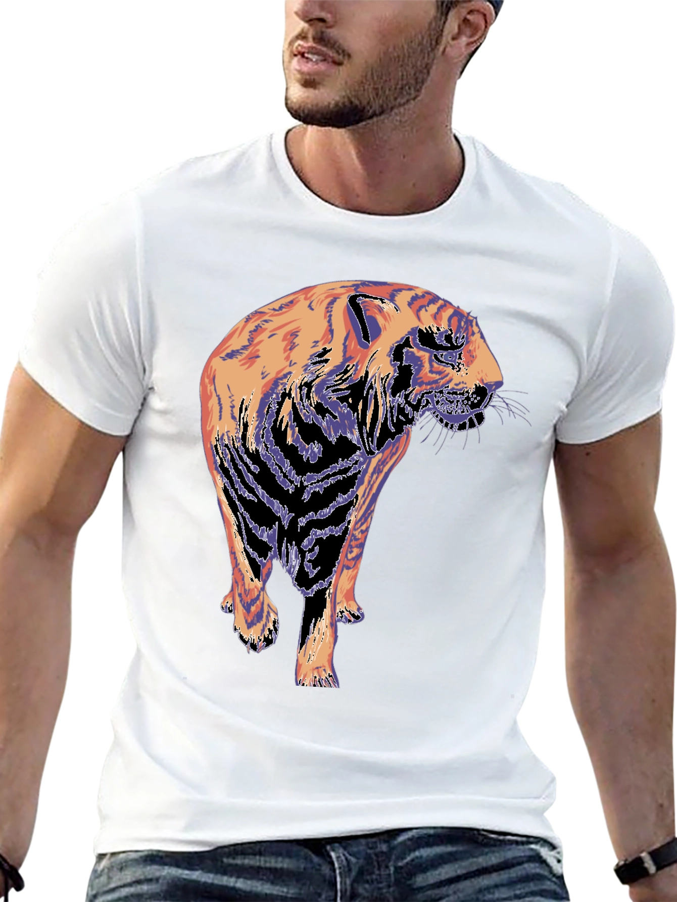 Tiger Graphic T-Shirt - Cool Animal Tee