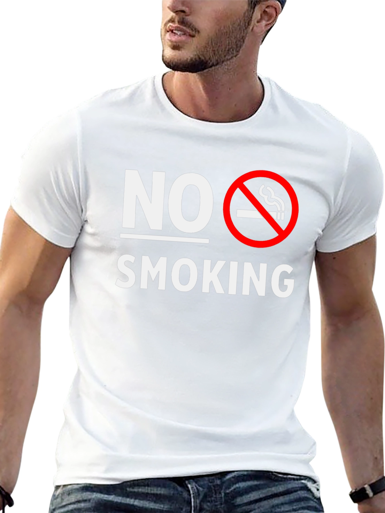 No Smoking T-Shirt - Classic Anti-Smoking Design