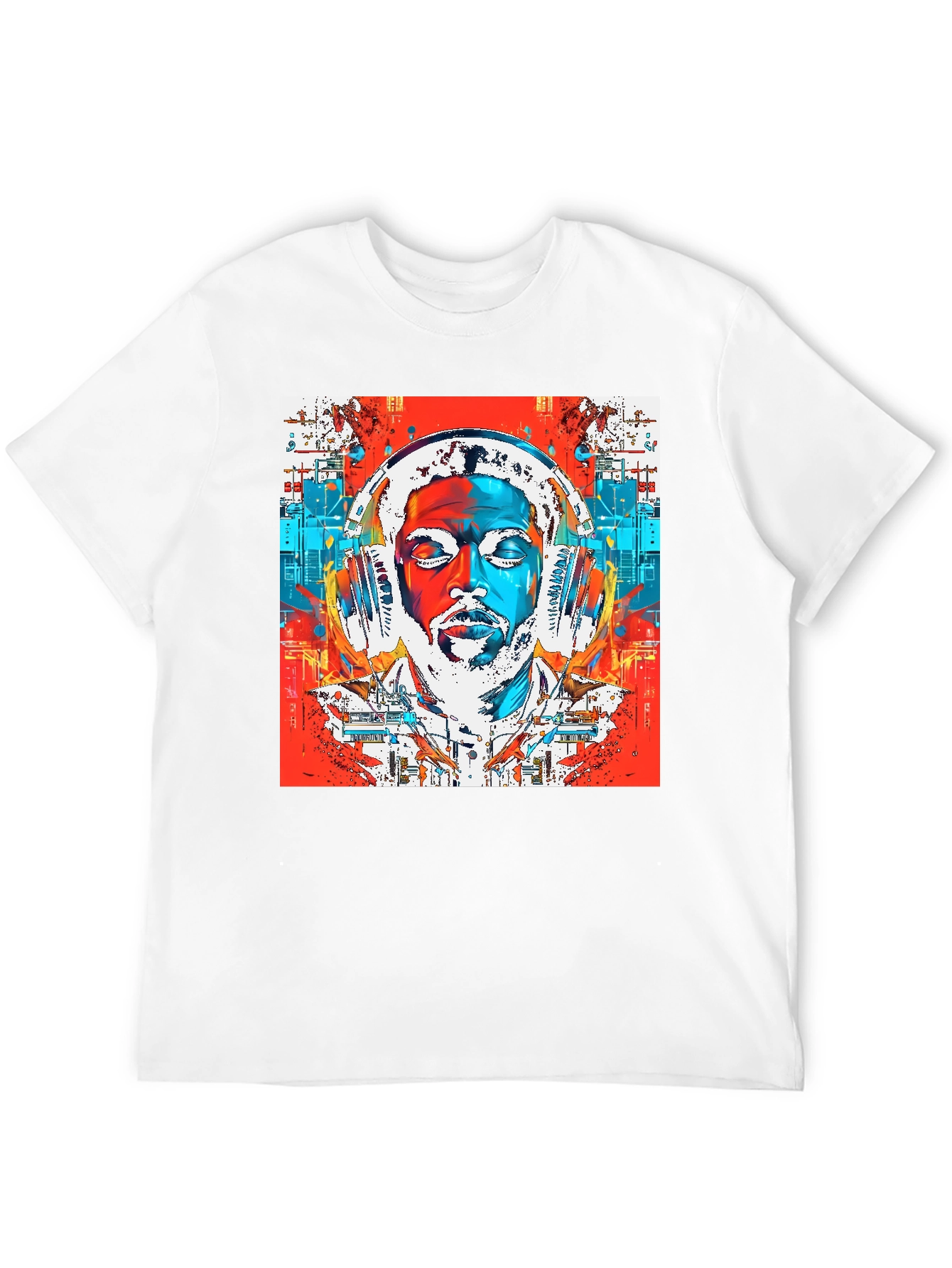 Vibrant Graphic Tee - Modern Abstract Design