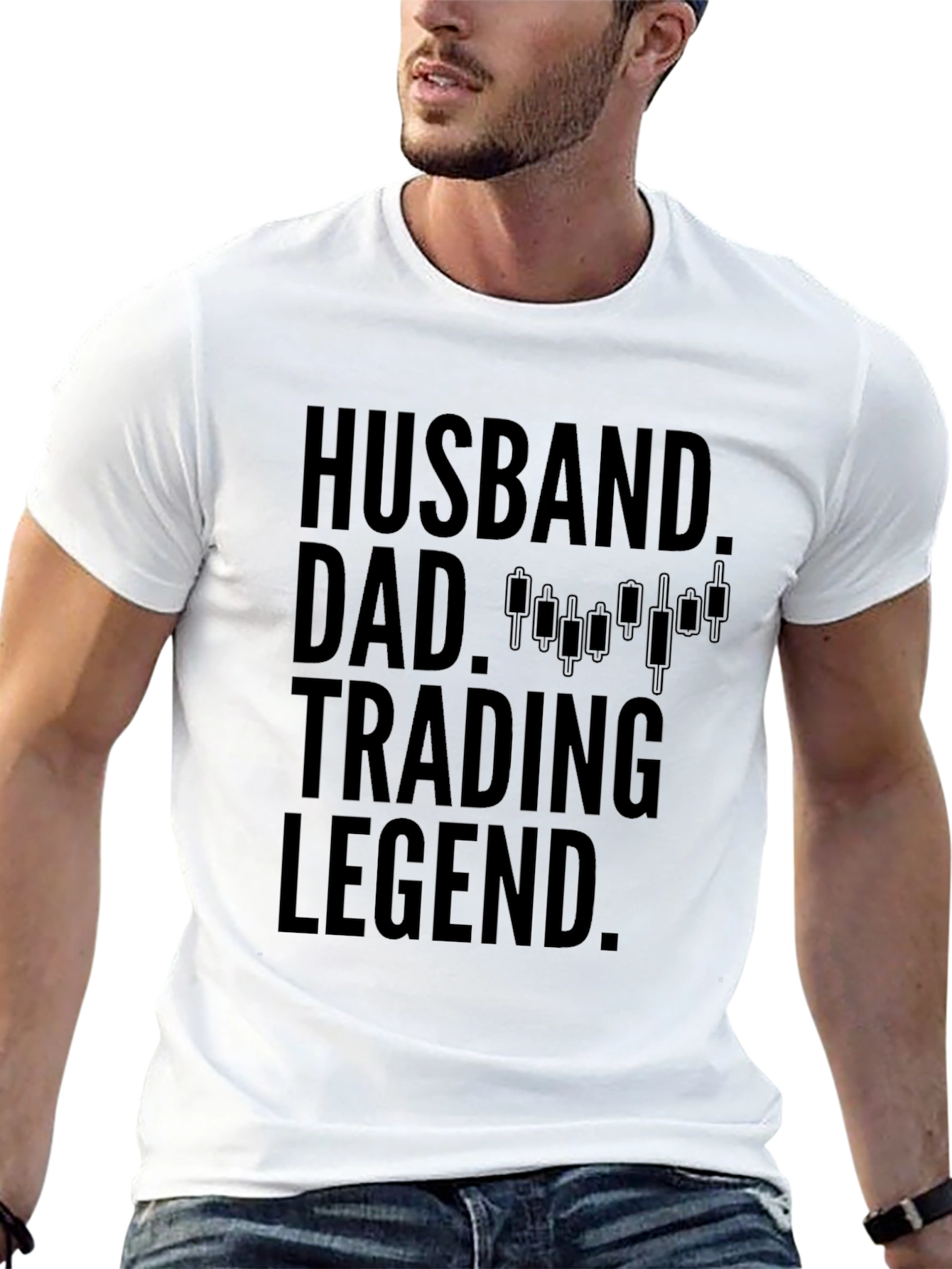 Husband Dad Trading Legend Graphic T-Shirt