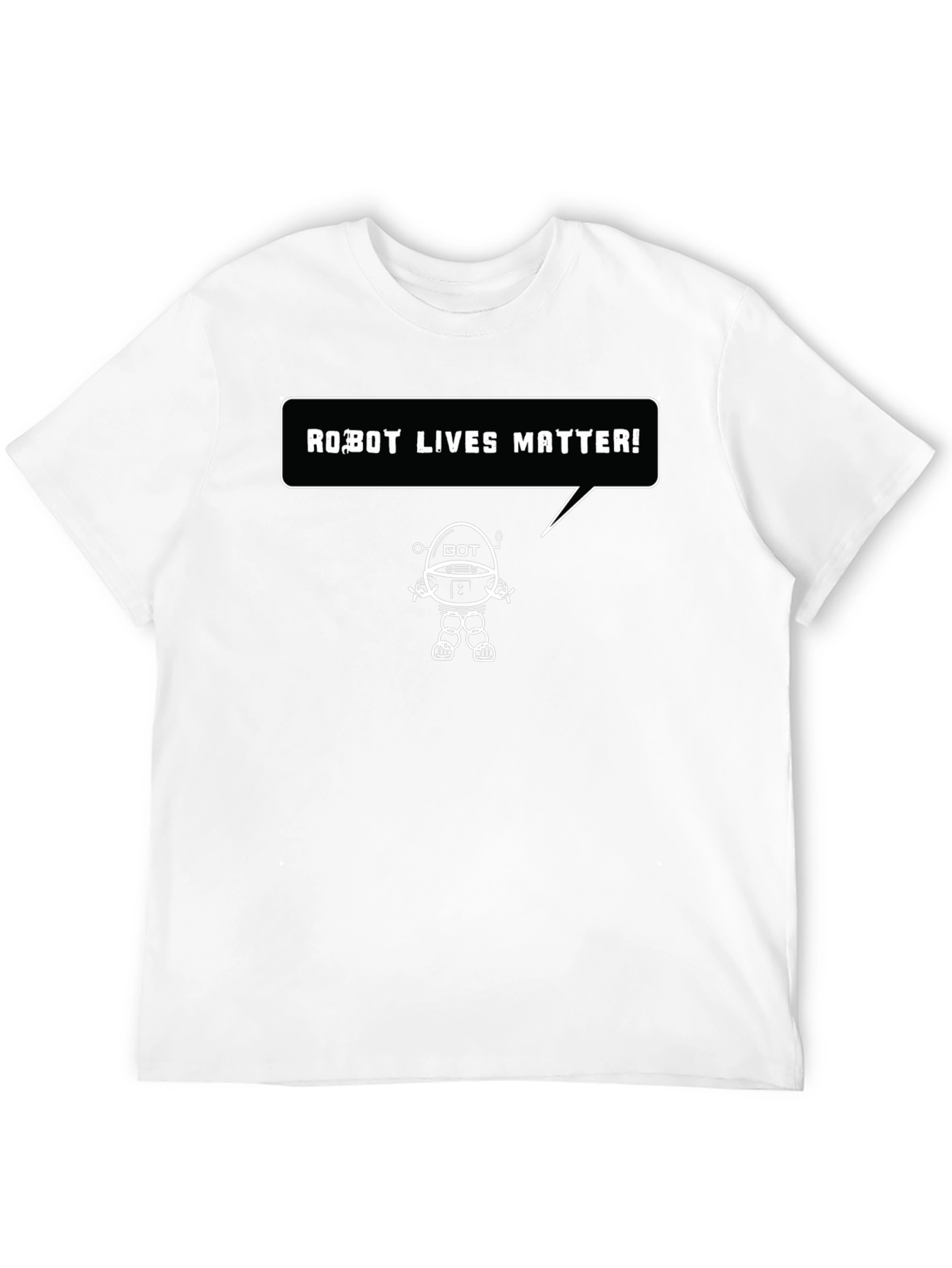Robot Lives Matter Graphic T-Shirt - Black
