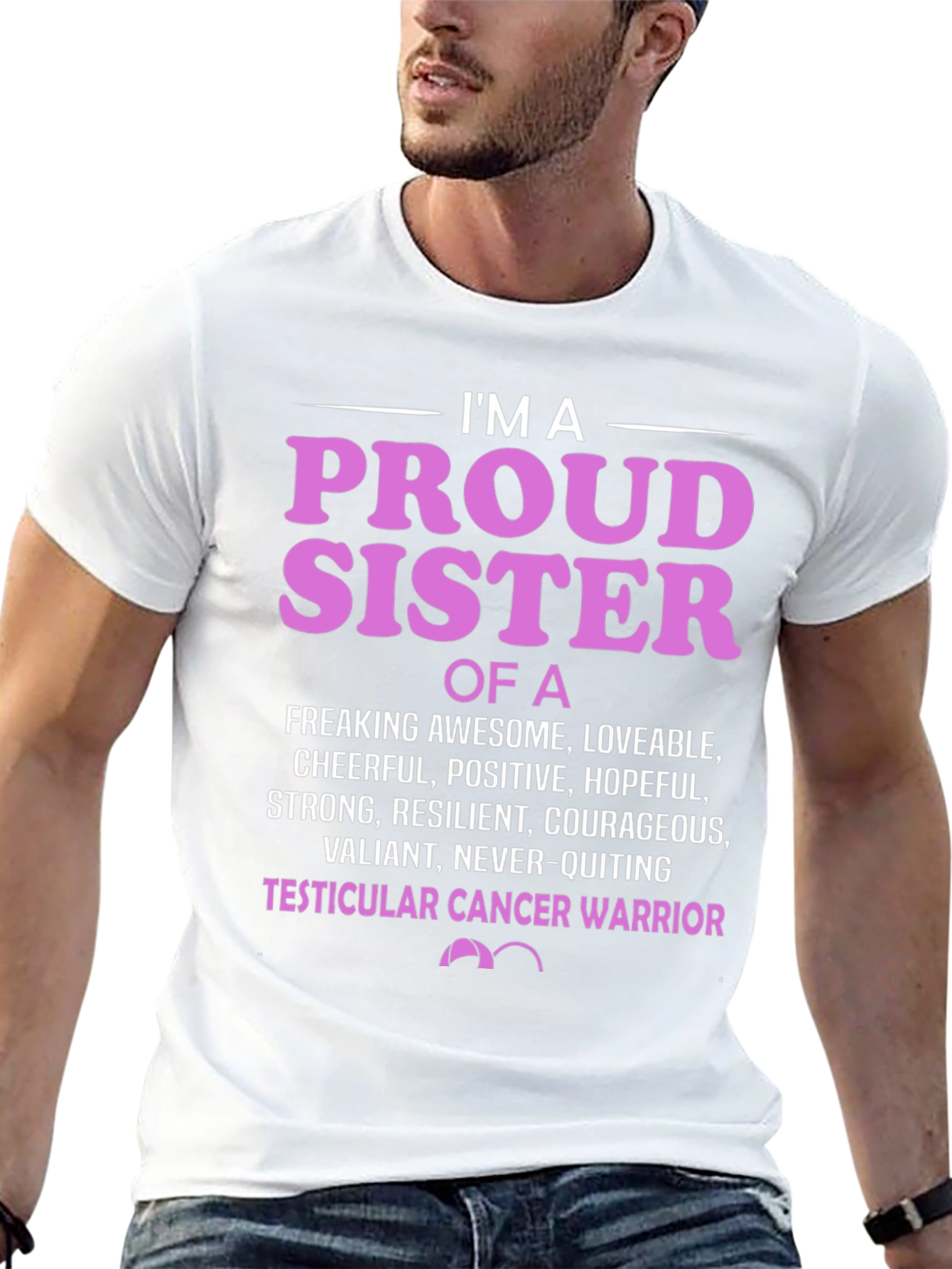 Proud Sister Cancer Warrior T-Shirt