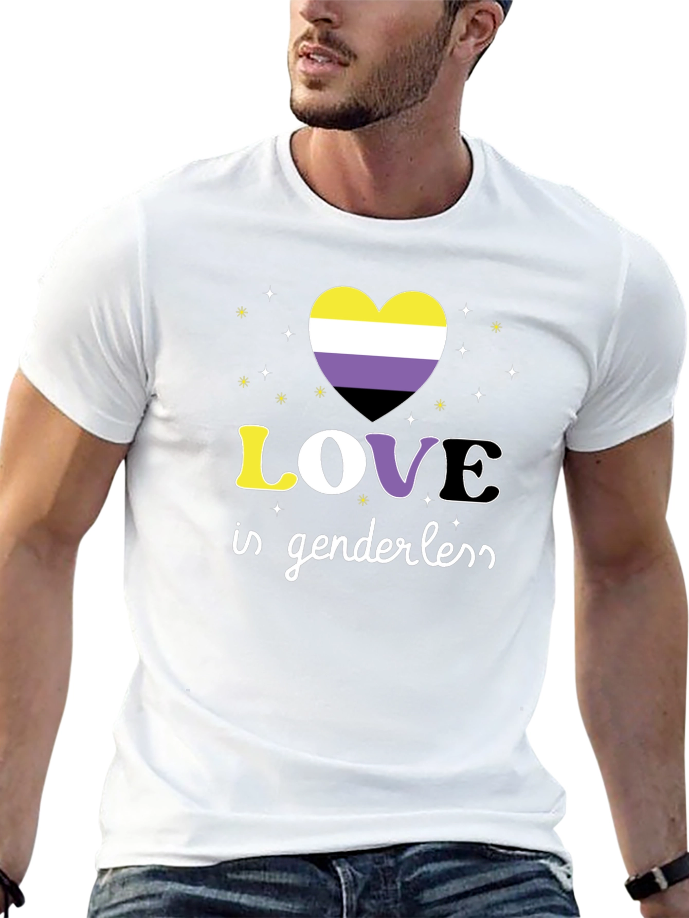 Love Is Genderless Nonbinary Pride T-Shirt