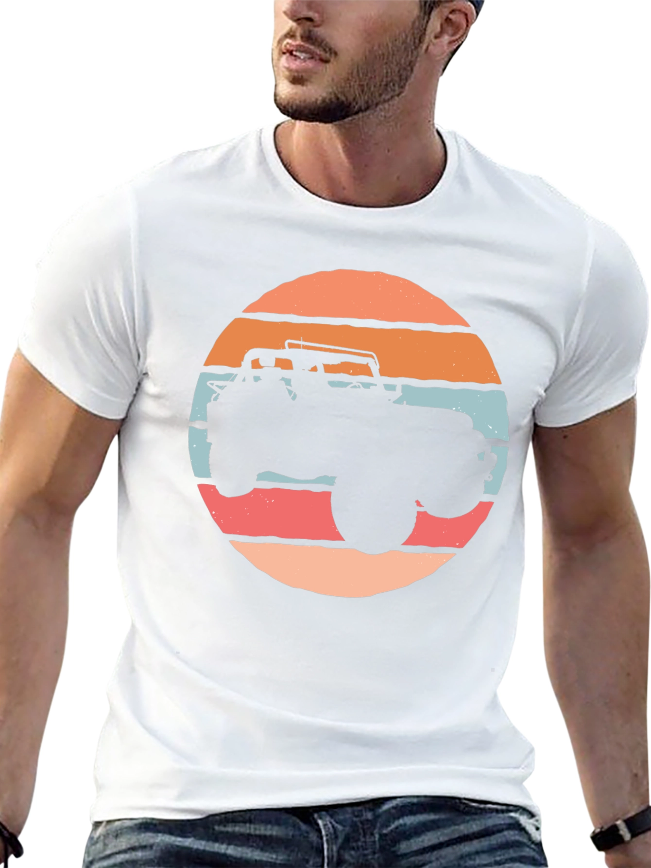 Retro Jeep Silhouette Graphic Tee