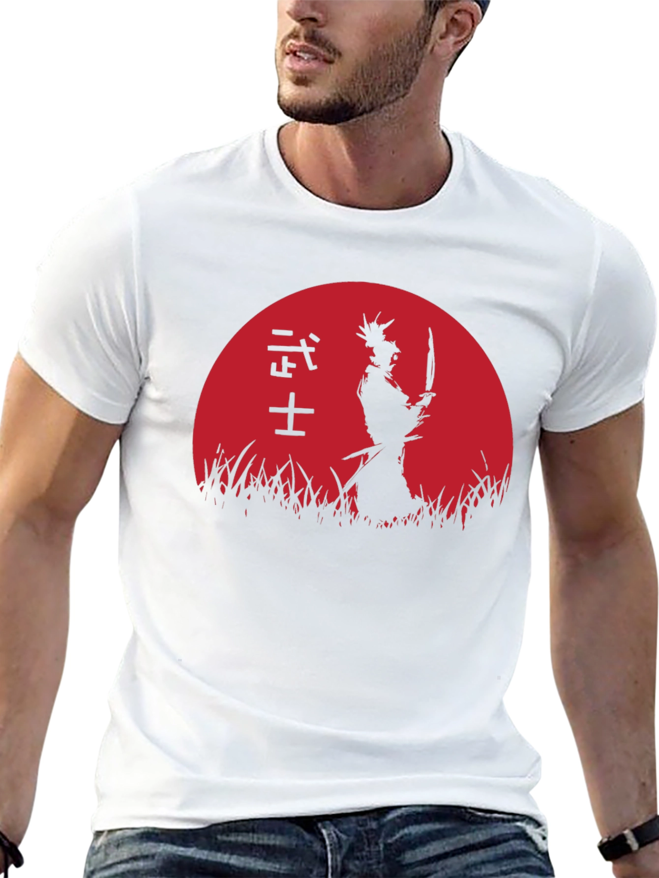 Samurai Silhouette Graphic Tee