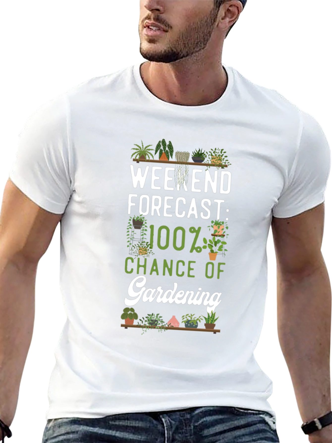 Gardening Forecast T-Shirt - Weekend Hobby Tee