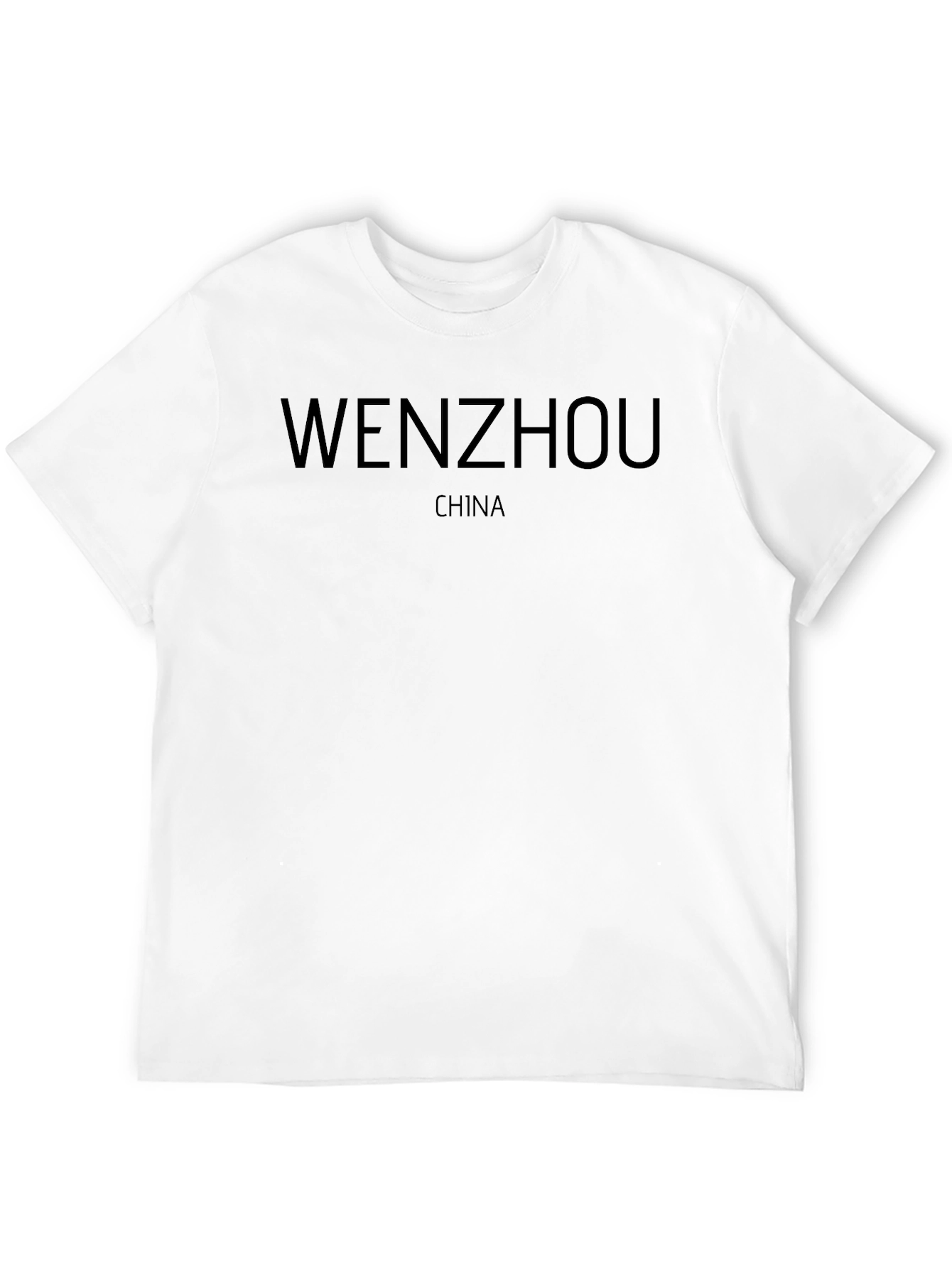 Wenzhou China Black T-Shirt
