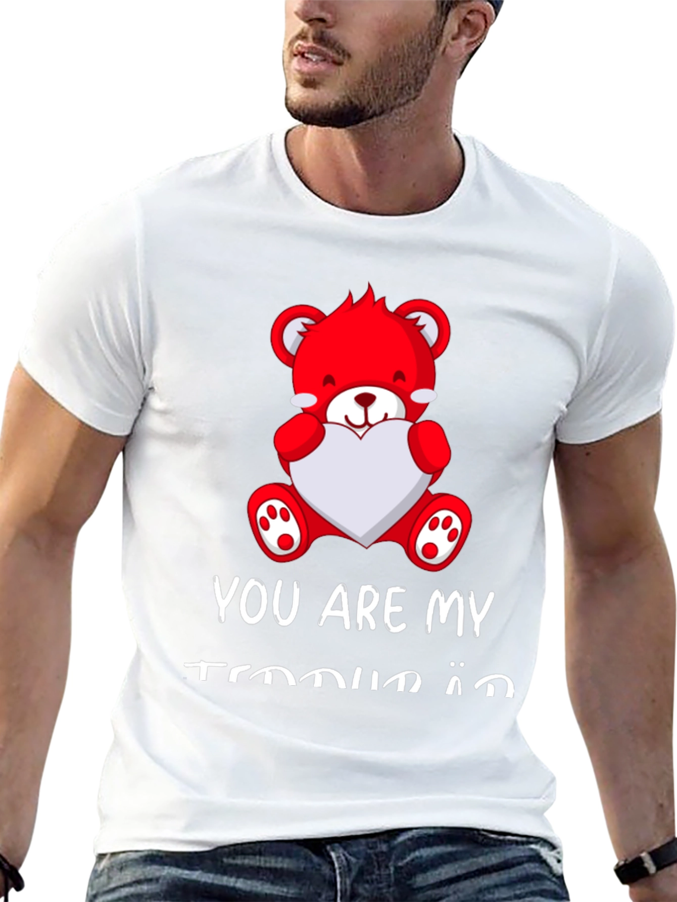 You Are My Teddy Bear Valentines Day Black T-Shirt