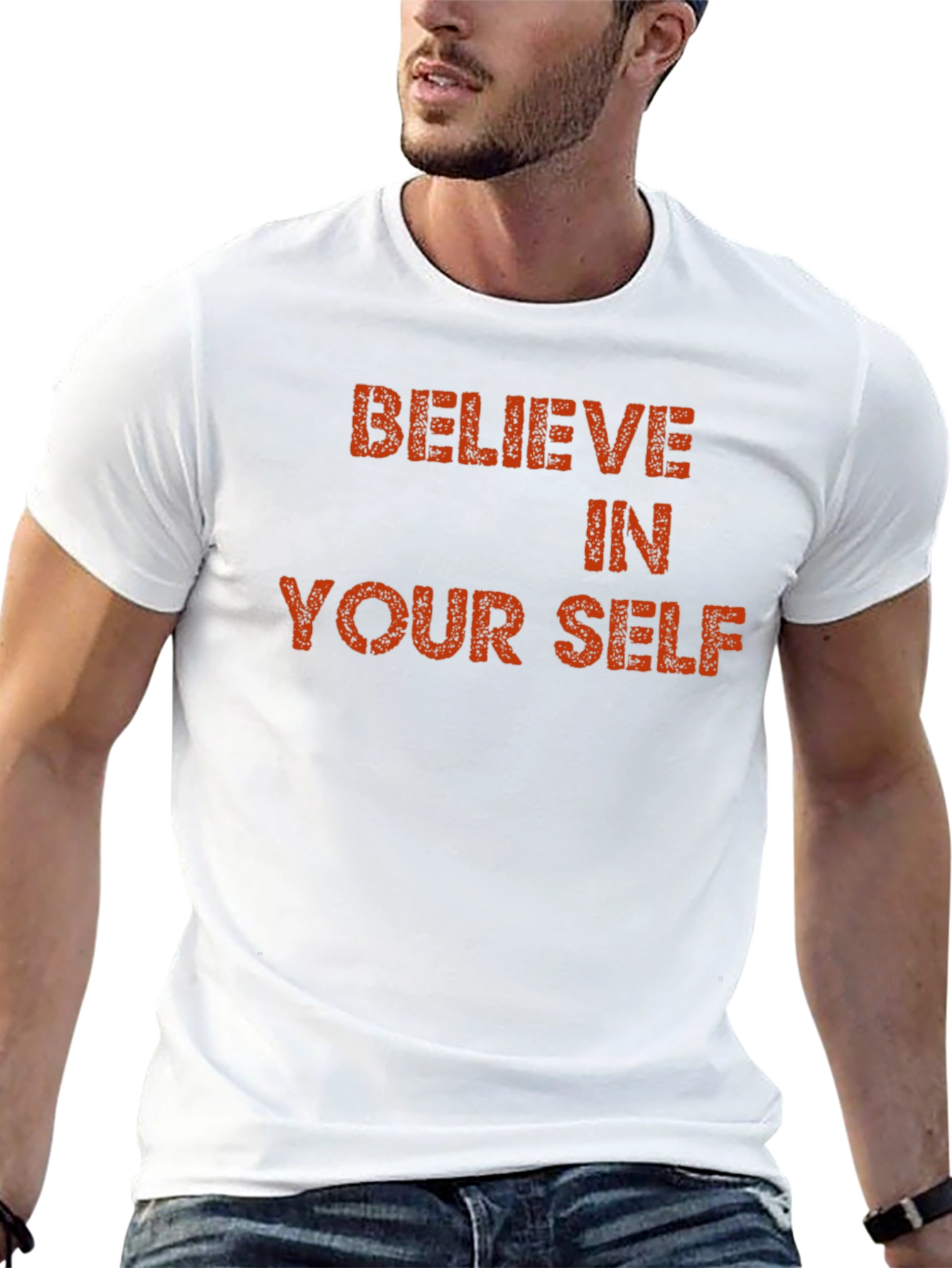 Believe In Yourself Black Graphic Tee