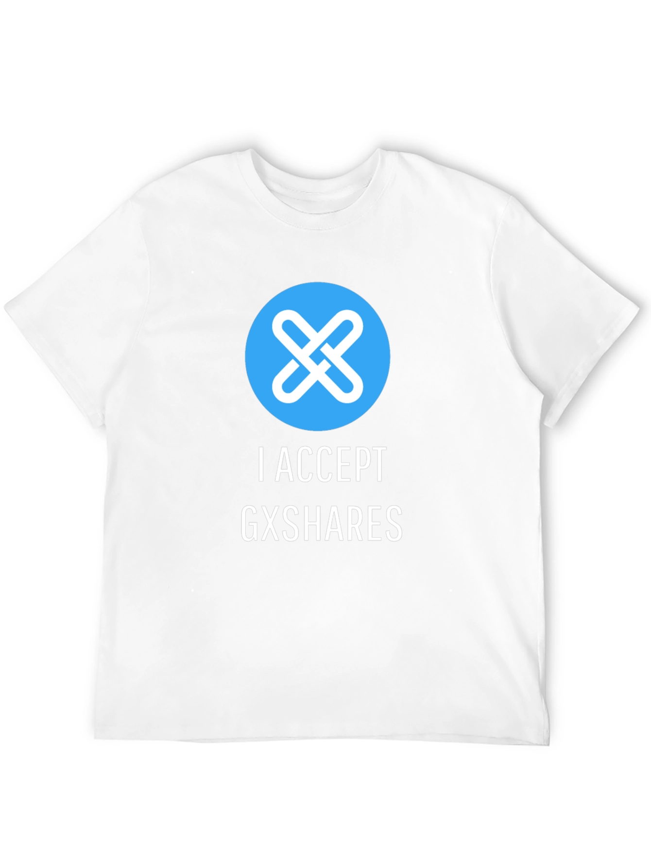 I Accept GXSHARES Graphic Tee - Black Cotton Blend