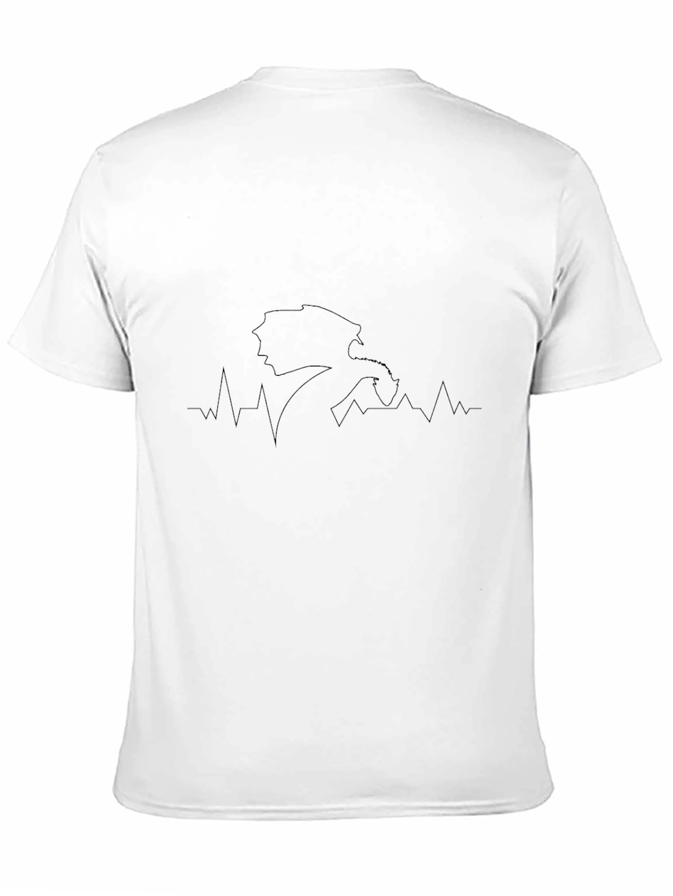 Dragon Heartbeat T-Shirt - Black