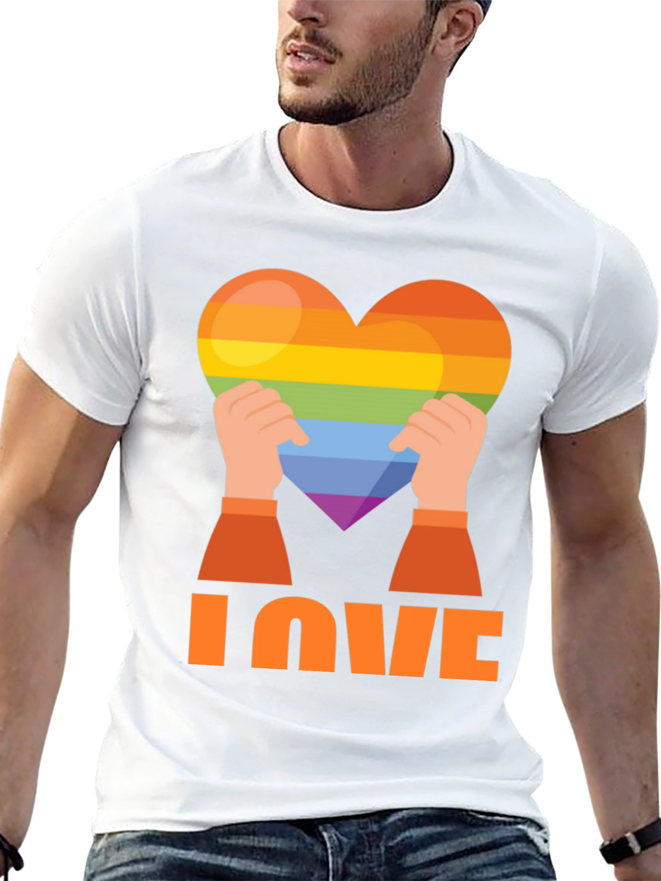 LGBTQ+ Pride Love Graphic Tee