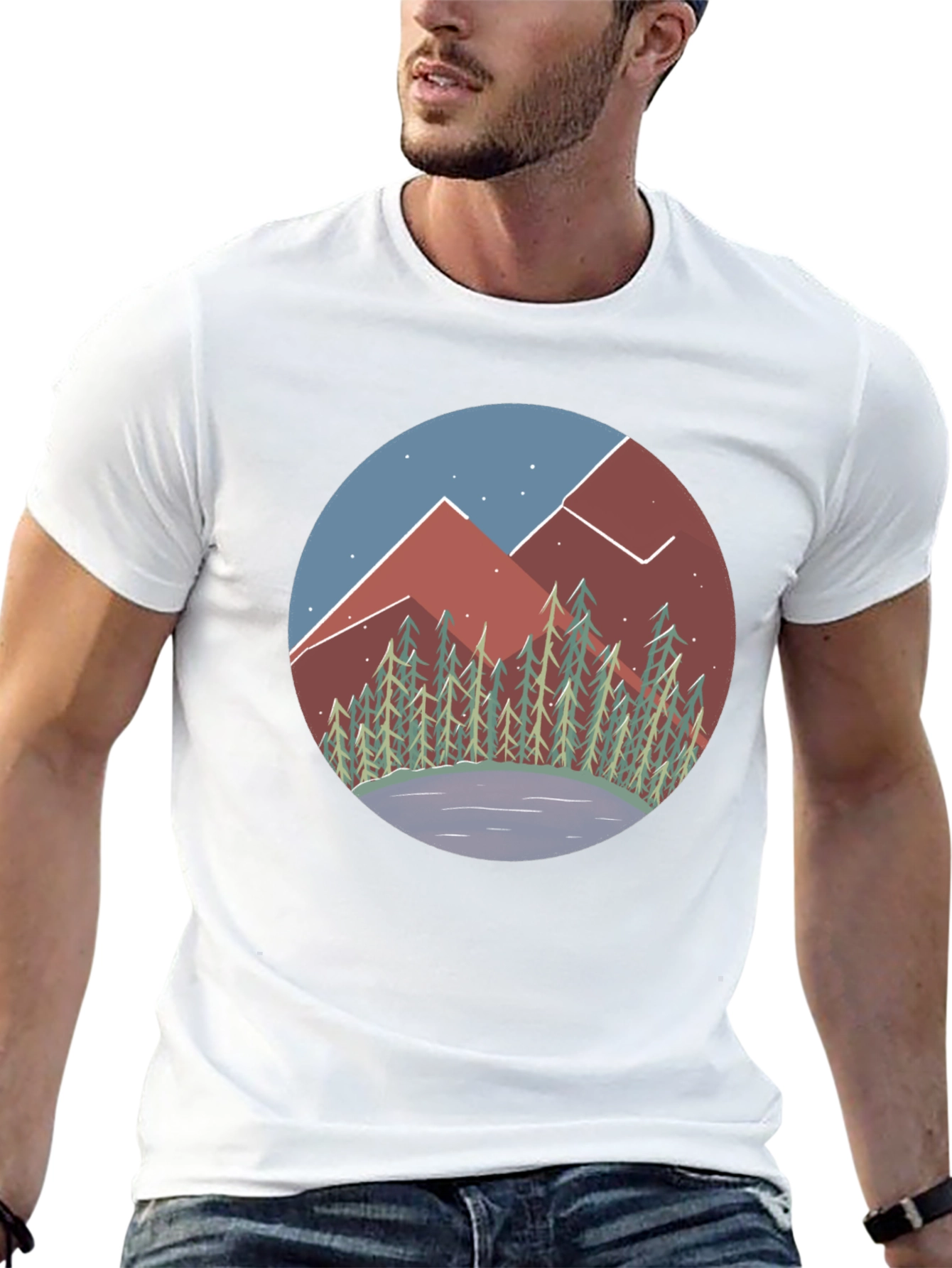Mountain Vista Graphic Tee - Unisex Black Shirt