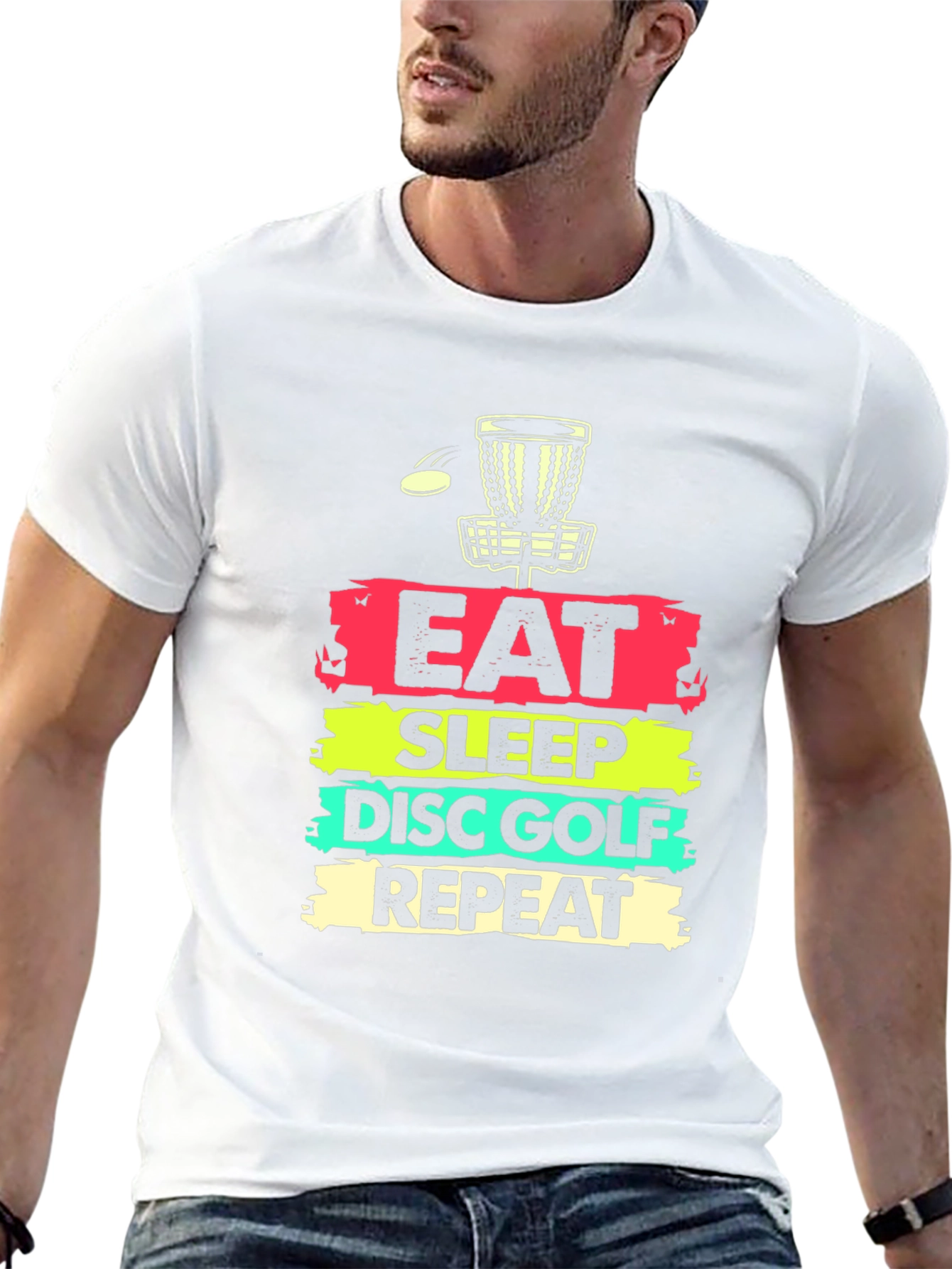 Eat Sleep Disc Golf Repeat T-Shirt