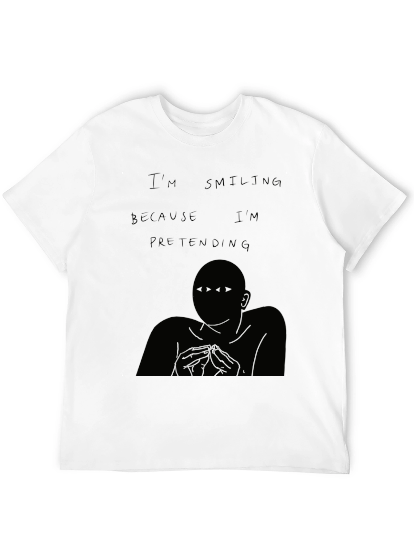 Introspective Graphic Tee - Smiling Pretending