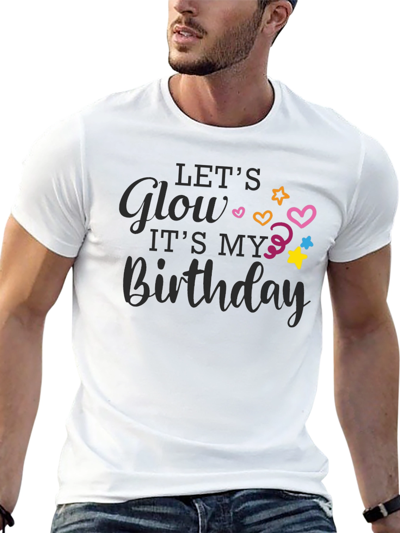 Lets Glow Birthday T-Shirt