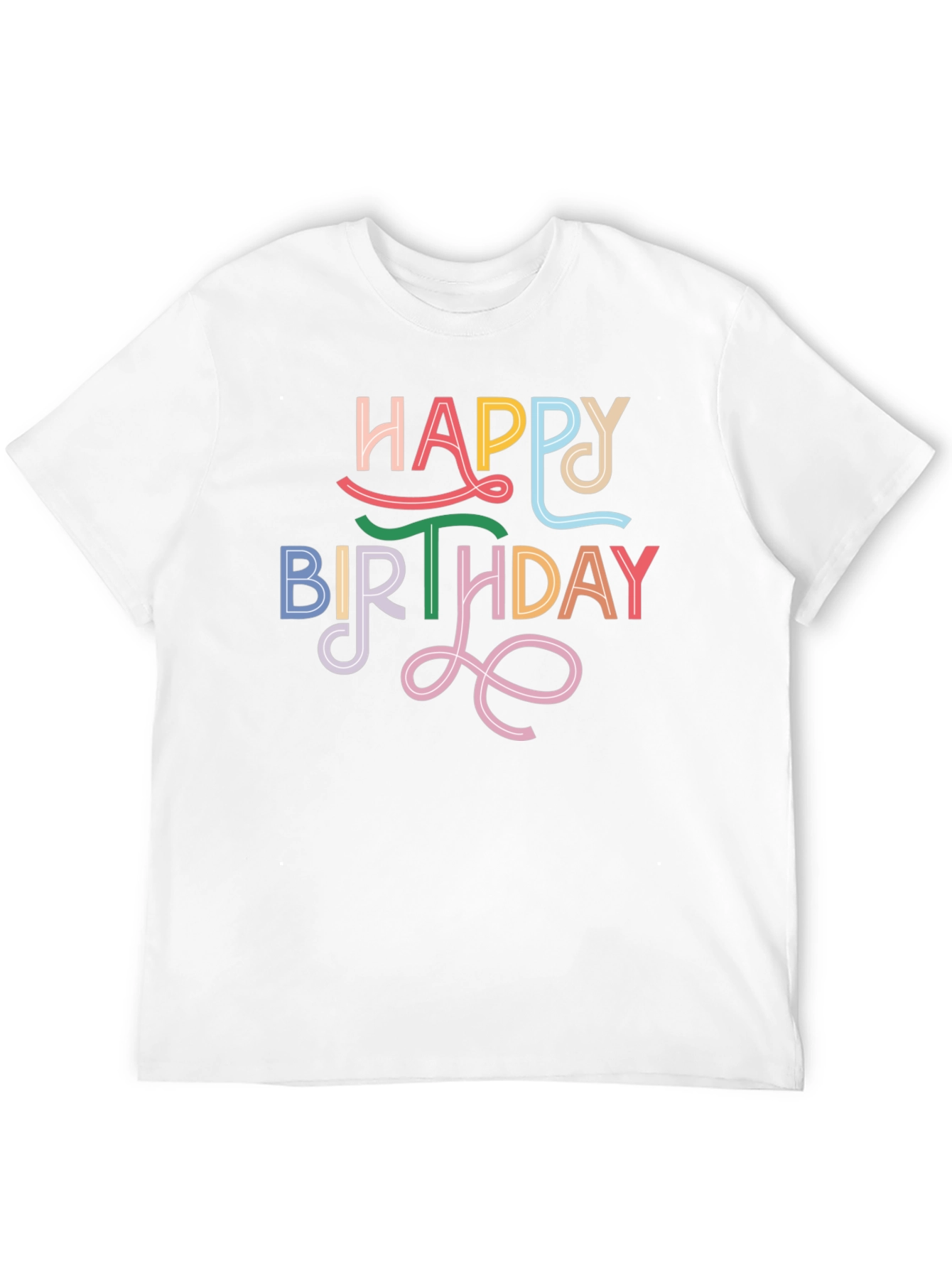 Happy Birthday Graphic Tee - Soft Cotton Blend