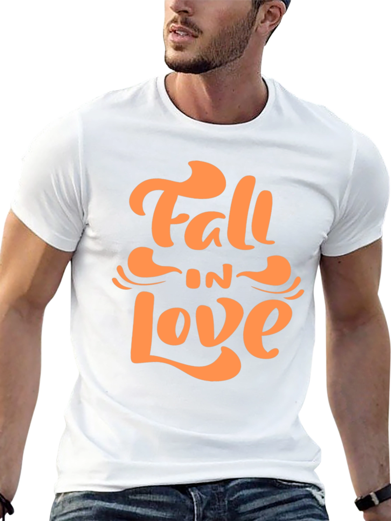 Fall in Love Graphic Tee - Stylish Autumn Apparel