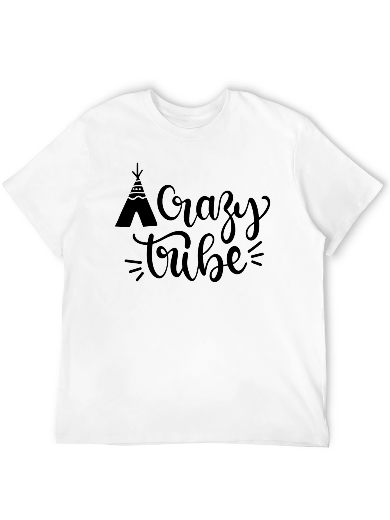 Crazy Tribe Tee - Stylish Graphic T-Shirt