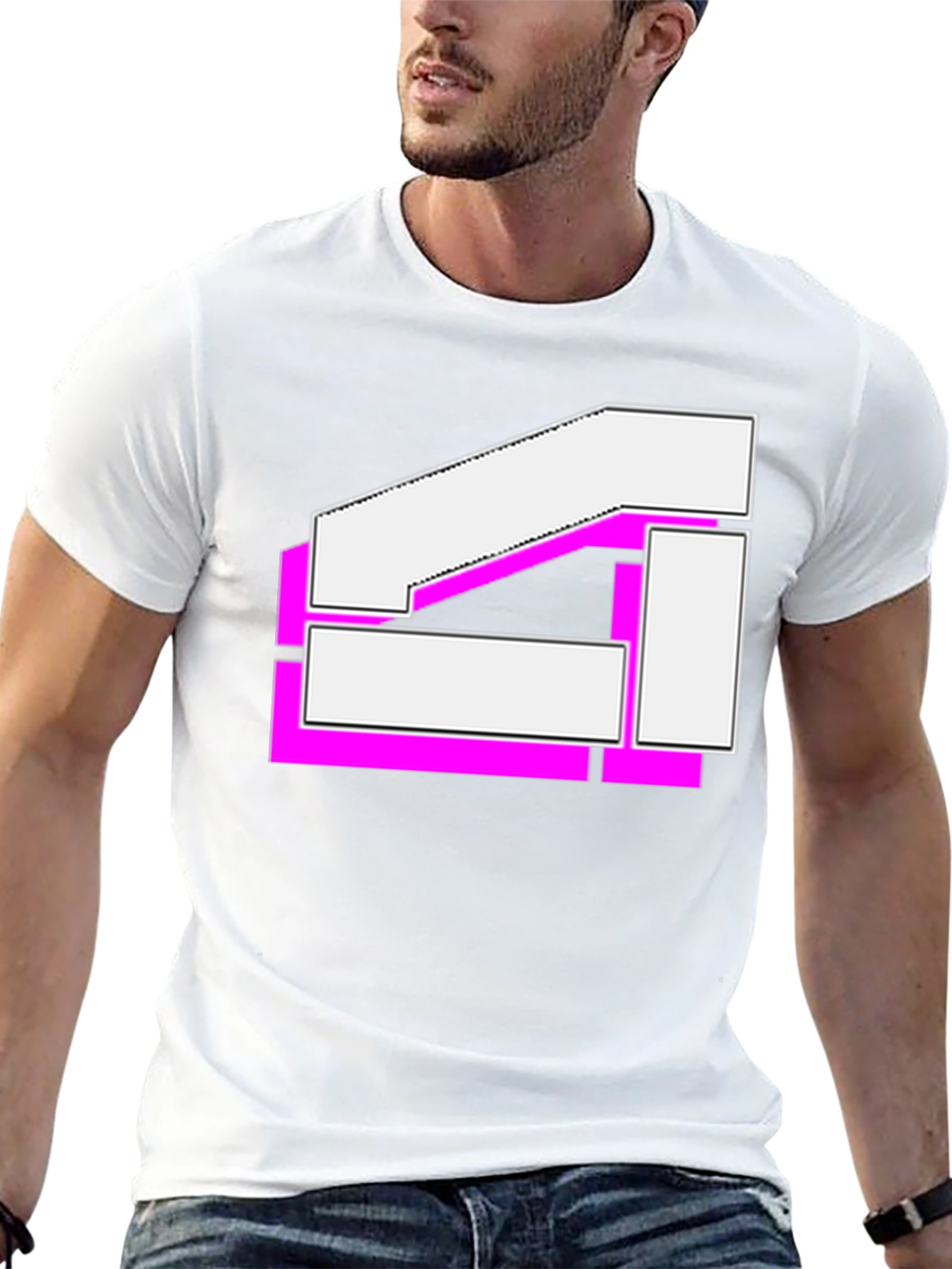 Geometric Graphic T-Shirt - Modern Streetwear Tee