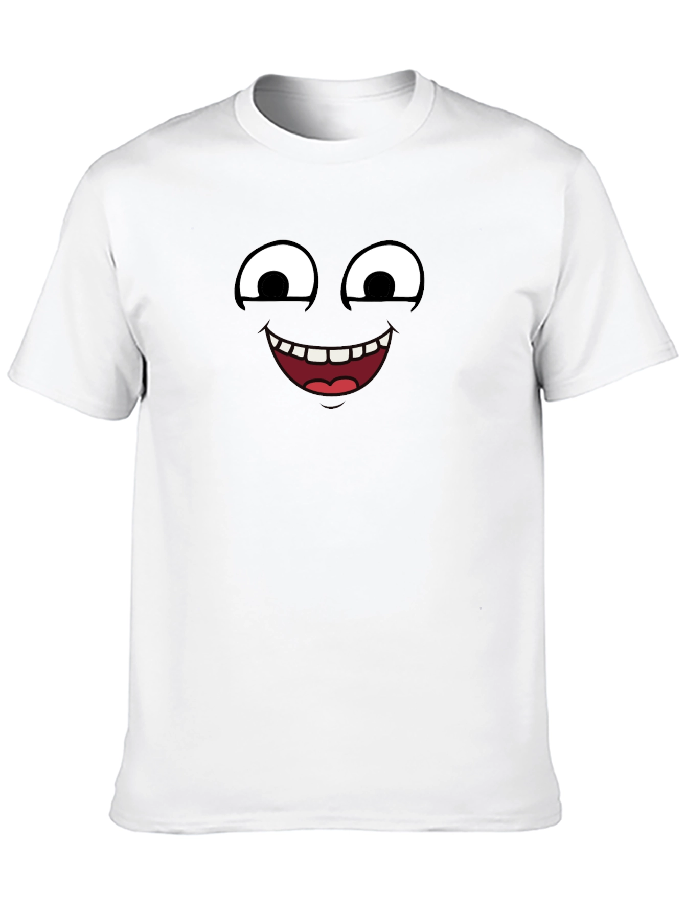 Funny Face Graphic T-Shirt - Black Cotton Tee