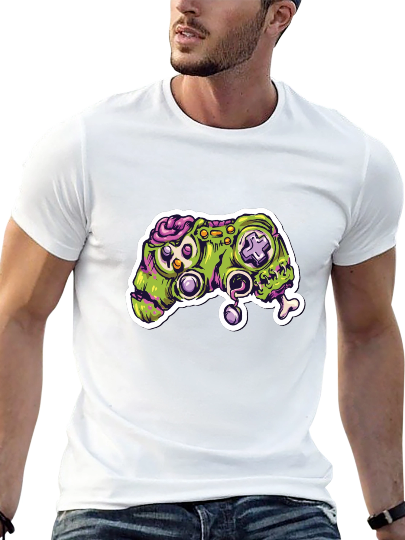 Zombie Gamer T-Shirt - Controller Design