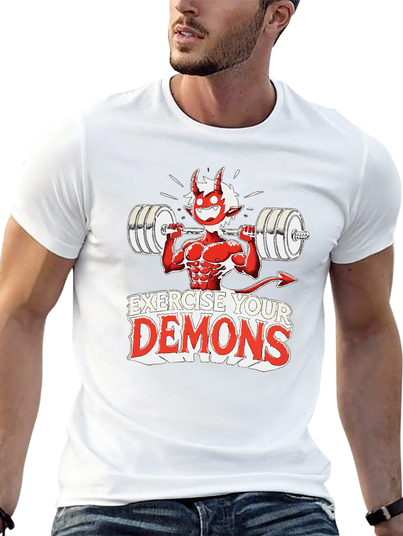 Exercise Your Demons Graphic Tee - Black