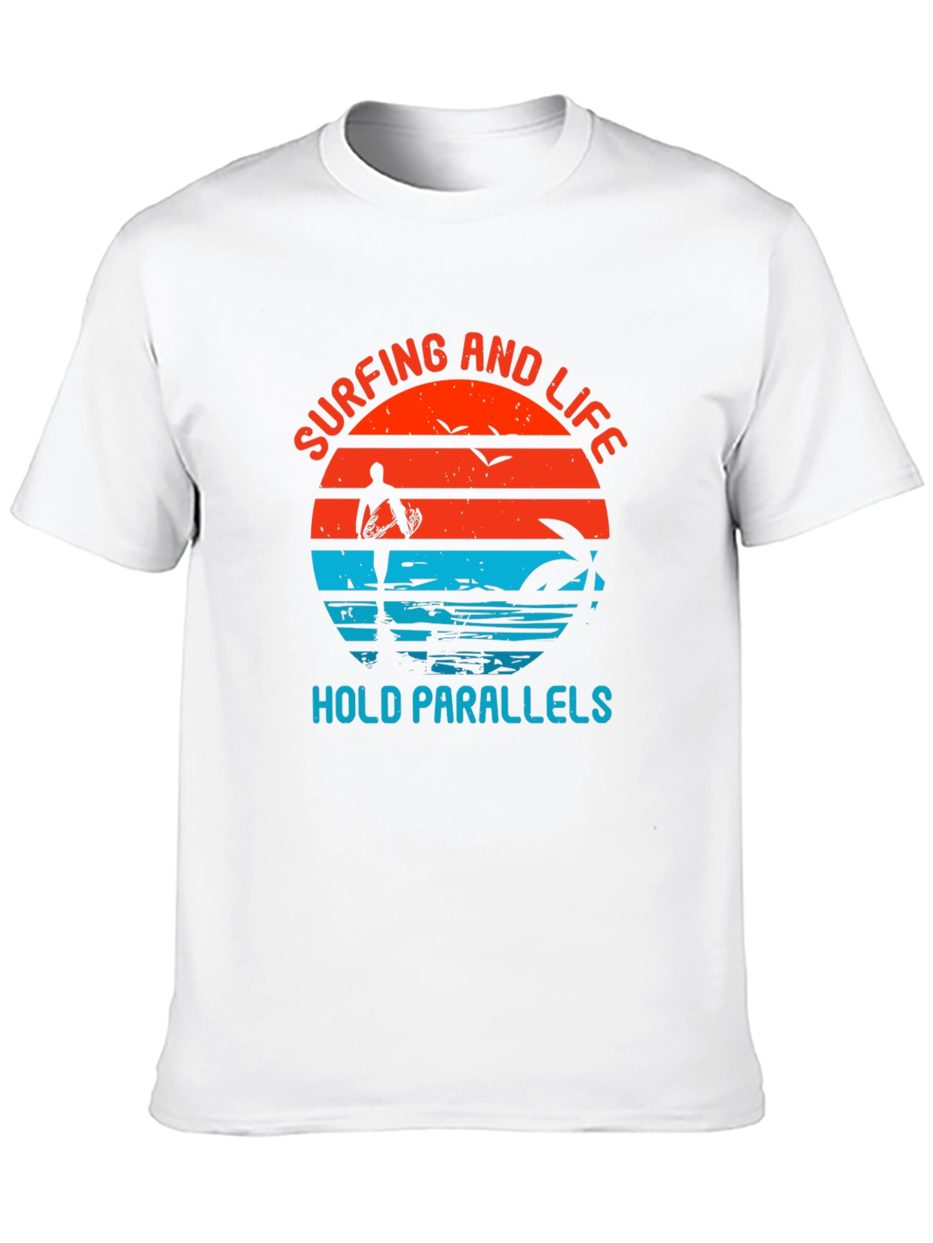 Surfing and Life Mens T-Shirt