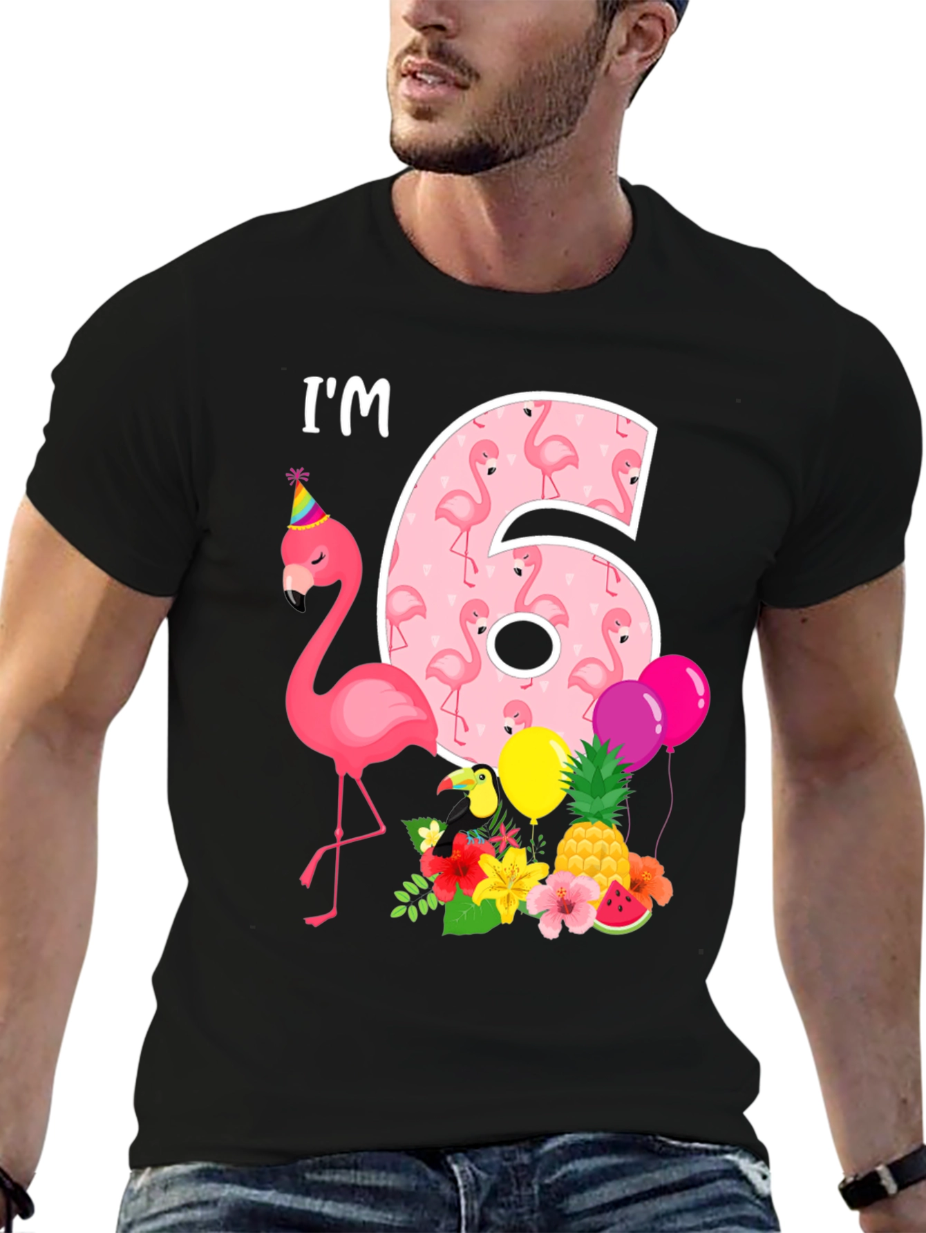 Im 6 Flamingo Birthday T-Shirt