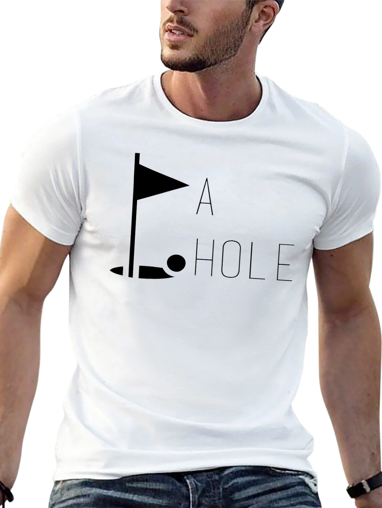 Golf Humor Tee - A Hole T-Shirt