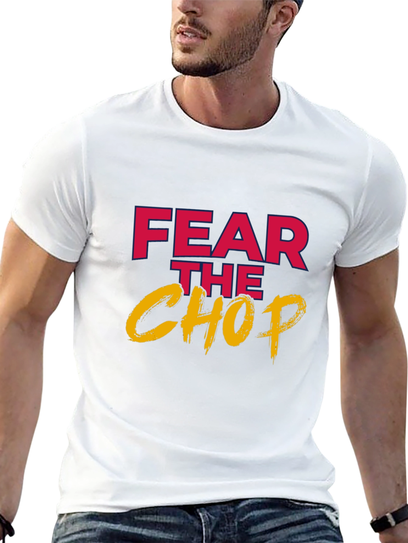 Fear the Chop Graphic Tee - Casual Comfort