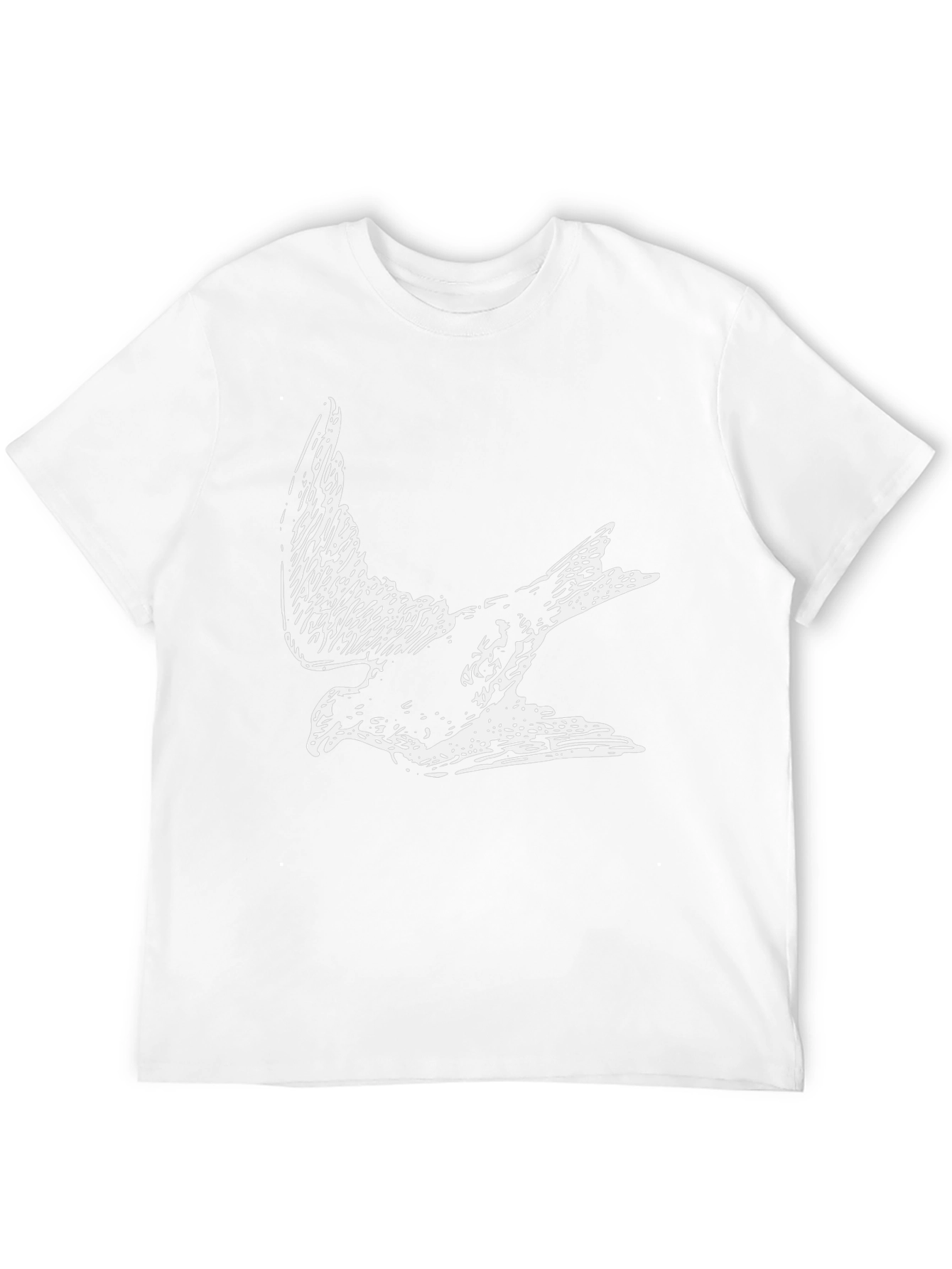 Mens Black Eagle Graphic Tee - Cool Bird Design