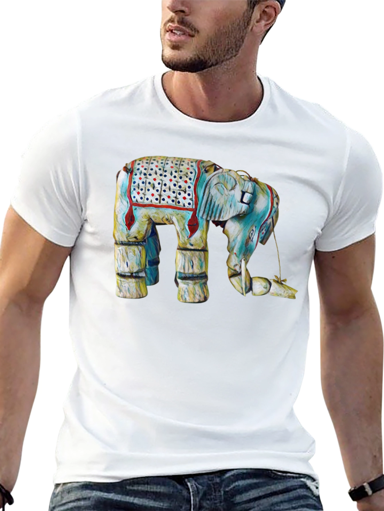 Elephant Graphic Print T-Shirt