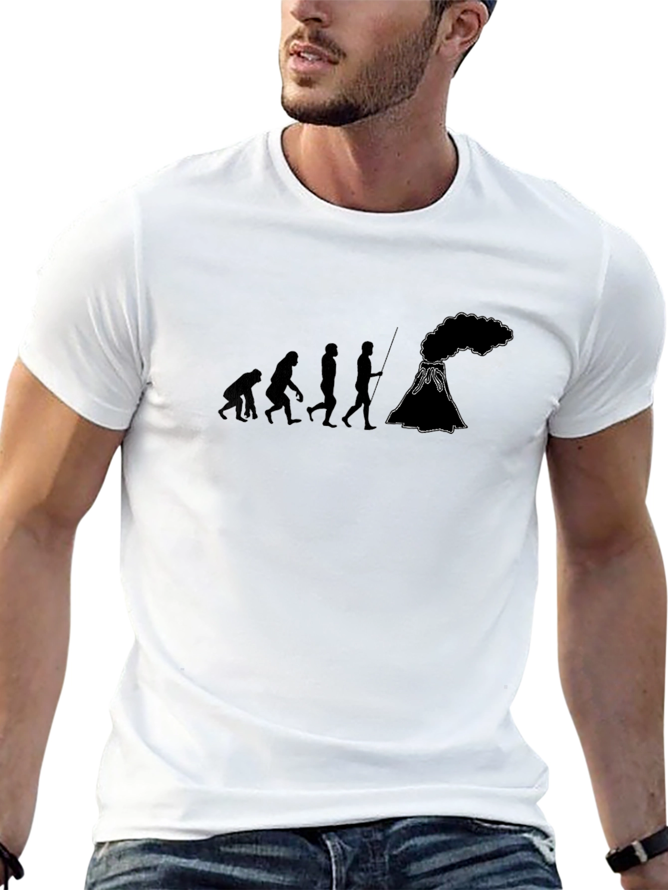 Evolution Volcano Black T-Shirt