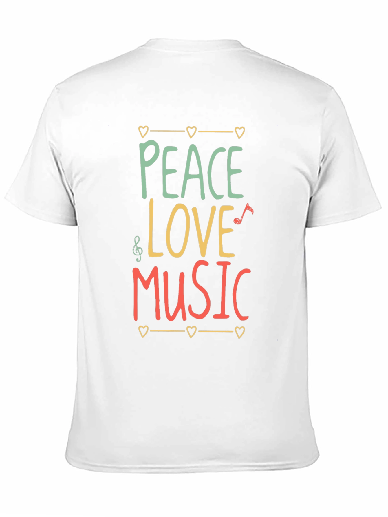 Peace Love Music Graphic T-Shirt