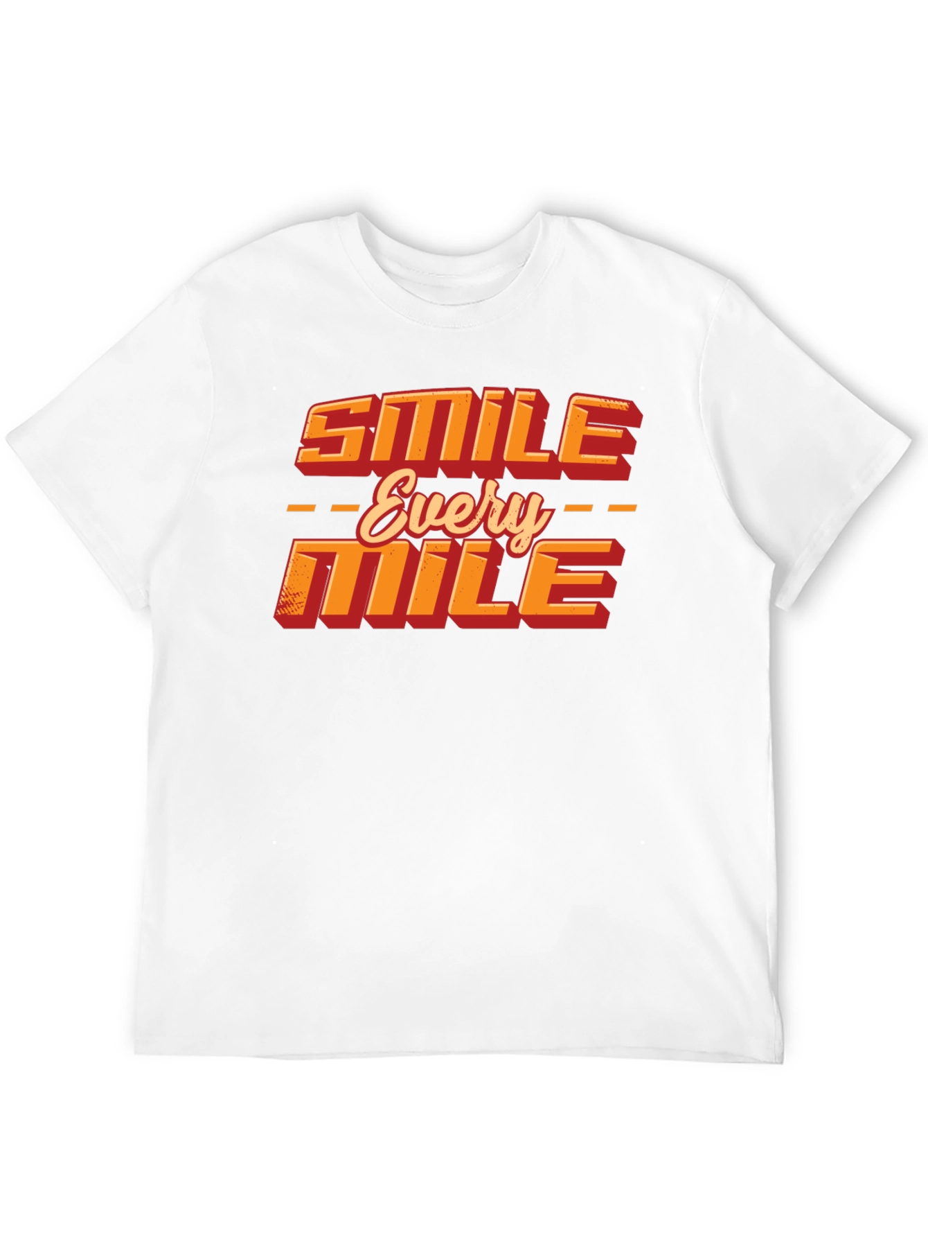 Smile Every Mile Black Graphic T-Shirt