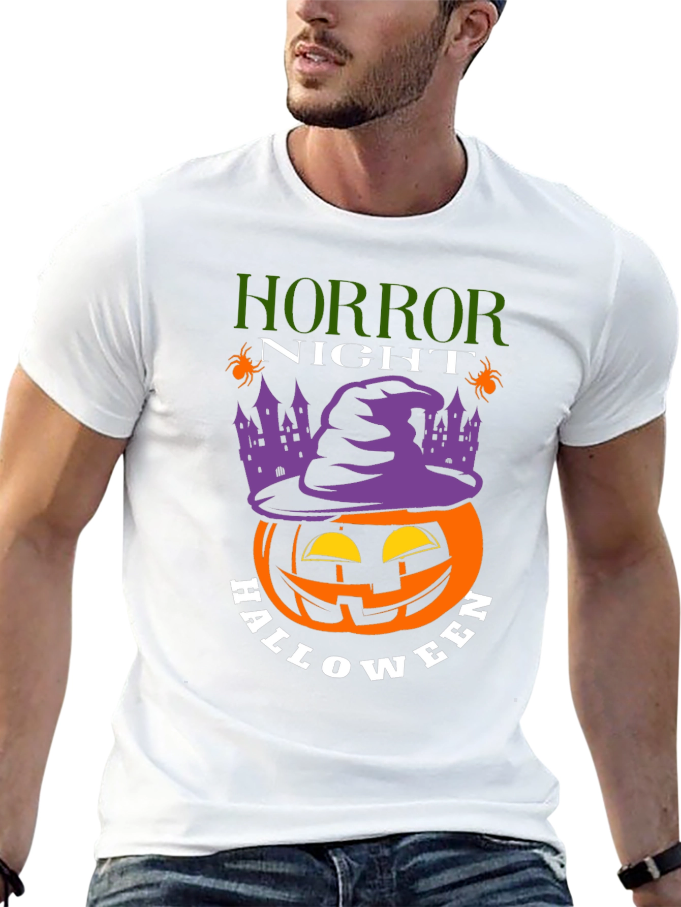 Horror Night Halloween Pumpkin T-Shirt