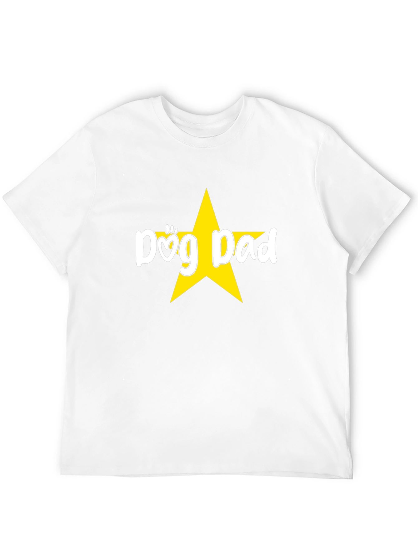 Dog Dad Star Graphic Tee - Black