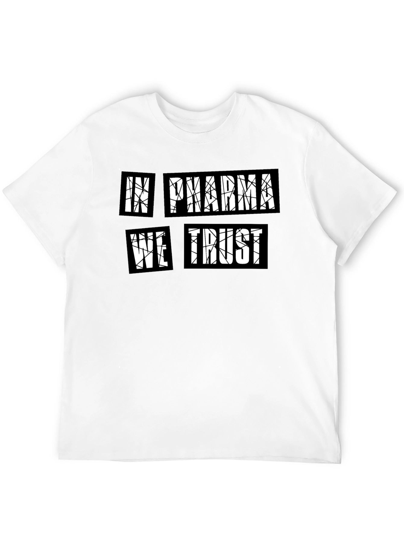 In Pharma We Trust Black Graphic T-Shirt