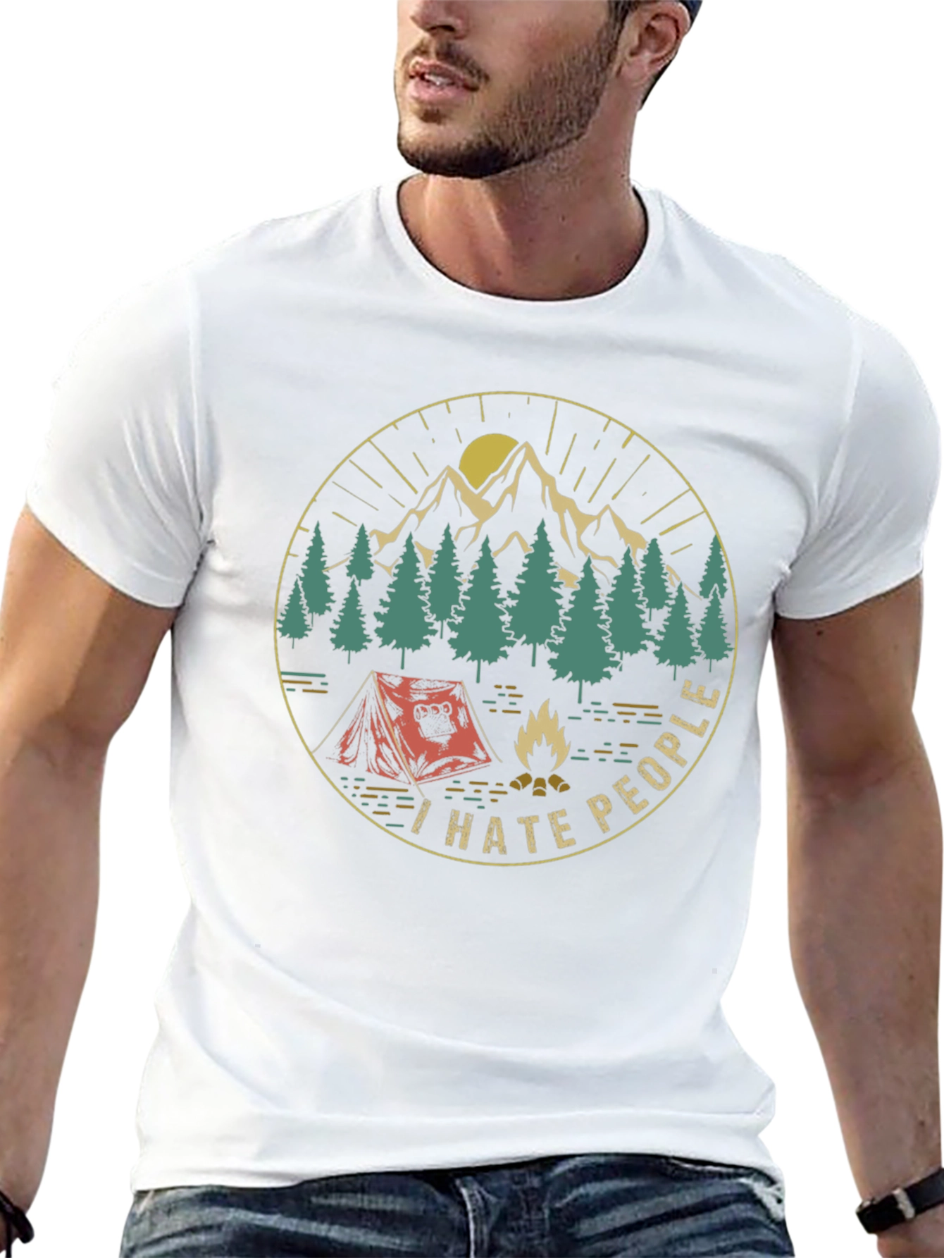 I Hate People Camping Graphic T-Shirt